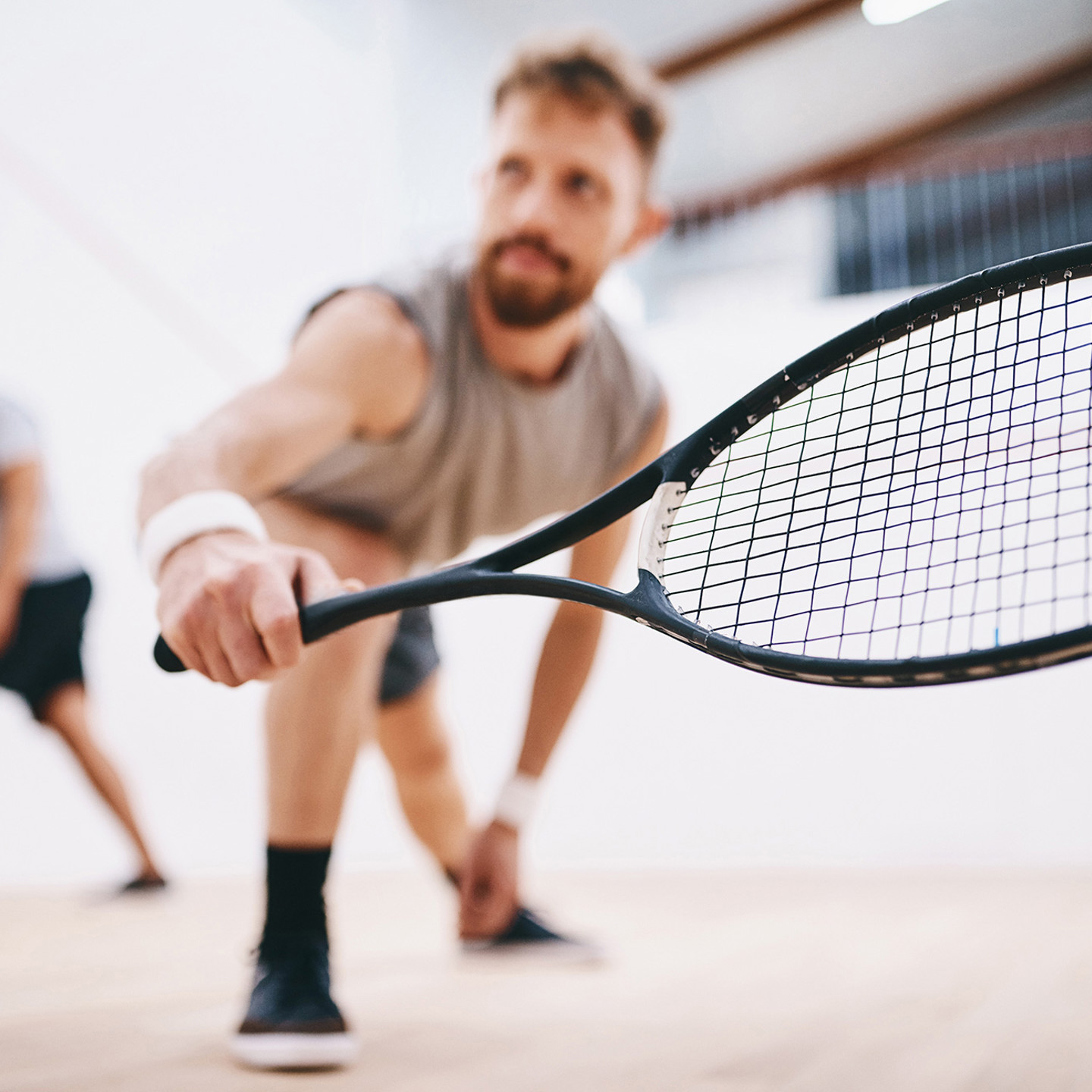 Men playing squash